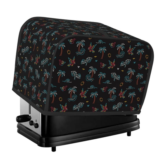 Lsque Hawaiian Style Print 2 Slice Toaster Cover , Kitchen Appliance Dustproof Protector , Toaster Protector Dustproof Kitchen Appliance Cover