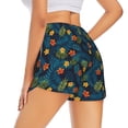 thumbnail image 1 of Lsque Hawaiian Style Printed Women's Running Shorts with Liner Pockets,Elastic Quick Dry Workout Athletic Gym Yoga Shorts,Womens High Waist Shorts-Large, 1 of 9