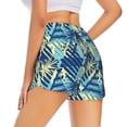 thumbnail image 1 of Lsque Hawaiian Style Printed Women's Running Shorts with Liner Pockets,Elastic Quick Dry Workout Athletic Gym Yoga Shorts,Womens High Waist Shorts-Medium, 1 of 9