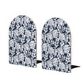 thumbnail image 1 of Lsque Hawaiian Style Printed Wood Bookends,Non-Skid Bookend for Shelves,Heavy Duty Support Bookends,Non-Slip Foam Pads for Office, Home, and Library,1 Pair, 1 of 8
