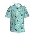 thumbnail image 1 of Lsque Hawaiian Style pattern Hawaiian Shirt for Men, Unisex Summer Beach Casual Short Sleeve Button Down Shirts-XX-Large, 1 of 1