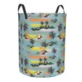 thumbnail image 1 of Lsque Hawaiian Style pattern Laundry Hamper Basket, Tall Woven Rope Hamper Basket for Clothes, Lightweight Storage Basket, Collapsible Waterproof-, 1 of 8