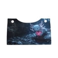 thumbnail image 1 of Lsque Heart Axolotl Printed Long Tissue Box Cover Holder, Facial Paper Organizer Dispenser,Triangle with Bottom Belt, PVC Leather Decorative Organizer, 1 of 9