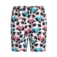 thumbnail image 1 of Lsque Heart Panda Mens Sleep Pajama Shorts,Short Pajama Pants, Cotton Ultra-Soft Knit-X-Large, 1 of 9