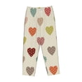 thumbnail image 1 of Lsque Heart Polka Dot Print Women's Pajama Pants, Lounge Pant - Comfortable Home Wear,Elastic Waistband, Stylish Design-Small, 1 of 9