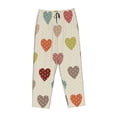 thumbnail image 1 of Lsque Heart Polka Dot Print Women's Pajama Pants, Lounge Pant - Comfortable Home Wear,Elastic Waistband, Stylish Design-Small, 1 of 9