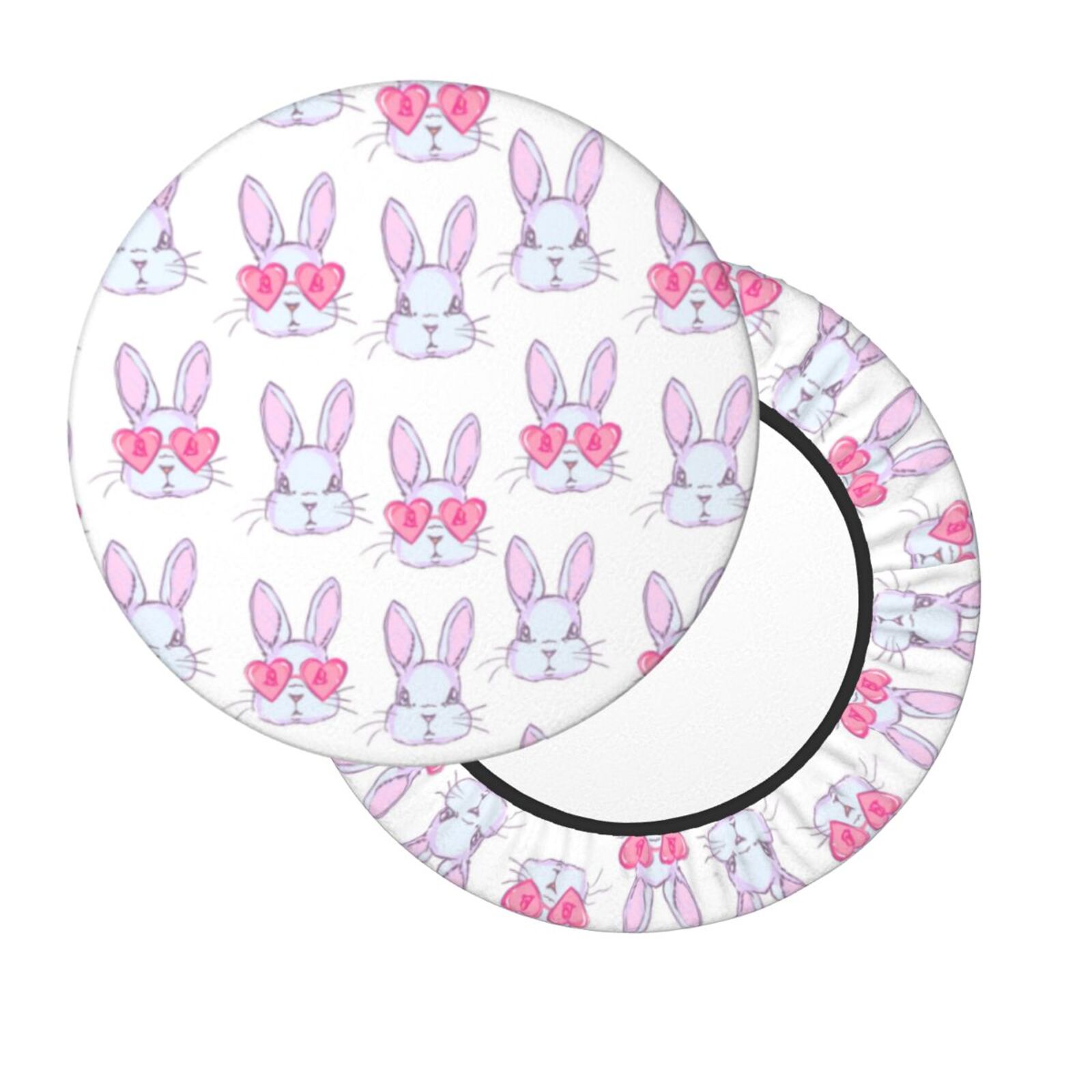 Lsque Heart Rabbit Round Bar chair cushion covers Velvet Fabric Premium ...