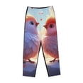 thumbnail image 1 of Lsque Heart Sky Bird Couple Print Women's Pajama Pants, Lounge Pant - Comfortable Home Wear,Elastic Waistband, Stylish Design-Medium, 1 of 9