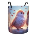 thumbnail image 1 of Lsque Heart Sky Bird Couple pattern Laundry Hamper Basket, Tall Woven Rope Hamper Basket for Clothes, Lightweight Storage Basket, Collapsible Waterproof-Medium, 1 of 8