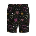 thumbnail image 1 of Lsque Heart and Stars Mens Sleep Pajama Shorts,Short Pajama Pants, Cotton Ultra-Soft Knit-Medium, 1 of 9