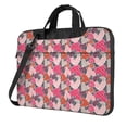 thumbnail image 1 of Lsque Hearts for Valentines day Pattern Laptop Bag – Portable & Slim Single-Shoulder Computer Case with Adjustable Strap, Protective, Lightweight for 13”/14”/15.6” Laptops, 1 of 8