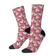 thumbnail image 1 of Lsque Hearts for Valentines day Printed Men's Crew Socks, Soft Durable Breathable Moisture-Wicking with Odor Control Cotton socks, 1 of 6