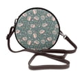 thumbnail image 1 of Lsque Hedgehogs and Flowers Pattern Shoulder Bag – Microfiber Leather Crossbody with Detachable Strap & Handle Ring, Waterproof & Durable, Elegant Everyday Carry, 1 of 5