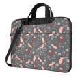 thumbnail image 1 of Lsque Hedgehogs and Flowers1 Pattern Laptop Bag – Portable & Slim Single-Shoulder Computer Case with Adjustable Strap, Protective, Lightweight for 13”/14”/15.6” Laptops, 1 of 8