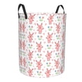 thumbnail image 1 of Lsque Hello Rabbit pattern Laundry Hamper Basket, Tall Woven Rope Hamper Basket for Clothes, Lightweight Storage Basket, Collapsible Waterproof-Small, 1 of 8