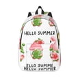 thumbnail image 1 of Lsque Hello Summer Gnome Pattern Canvas Daypack, Durable Backpack, High-quality Versatile Backpack,Vintage Compact Backpack-Small, 1 of 6