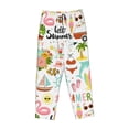 thumbnail image 1 of Lsque Hello Summer Print Women's Pajama Pants, Lounge Pant - Comfortable Home Wear,Elastic Waistband, Stylish Design-Small, 1 of 9