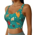 thumbnail image 1 of Lsque Hens And Rooster Printed Women'S Sports Bra, Compression, Moisture Wicking, High-Impact Sports Bra For Women,Supportive sports bra-XX-Large, 1 of 9