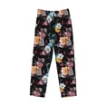 thumbnail image 1 of Lsque Hibiscus Rose Print Men's Pajama Pants, Lounge Pant - Comfortable Home Wear,Elastic Waistband, Stylish Design-X-Large, 1 of 9