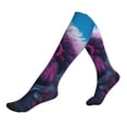 thumbnail image 1 of Lsque Hip-Hop Glasses Gorilla Pattern Sport Compression Socks for Men & Women 15-20 mmHg Knee High Nurse Pregnant Running Medical and Travel Athletic, 1 of 6