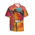 thumbnail image 1 of Lsque Hip Hummingbird In Jacket pattern Hawaiian Shirt for Men, Unisex Summer Beach Casual Short Sleeve Button Down Shirts-X-Large, 1 of 1