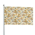 thumbnail image 1 of Lsque Hippie Bee Honeycomb Pattern Flag,Hippie Bee Honeycomb Printed Garden Flag 48 x 72 in - Double Sided Small Flags for Yard, 1 of 9