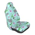 thumbnail image 1 of Lsque Hippo With Flamingos And Crocodiles Pattern Car Seat Covers for Front Seats , Waterproof Seat Covers for Cars, Sporty Front Seat Covers,Car Seat Cover Protector Front Seats, 1 of 5