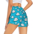 thumbnail image 1 of Lsque Hippo In Water Head Printed Women's Running Shorts with Liner Pockets,Elastic Quick Dry Workout Athletic Gym Yoga Shorts,Womens High Waist Shorts-X-Large, 1 of 9