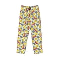 thumbnail image 1 of Lsque Hippopotamus Print Men's Pajama Pants, Lounge Pant - Comfortable Home Wear,Elastic Waistband, Stylish Design-Large, 1 of 9
