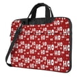thumbnail image 1 of Lsque Ho-Ho-Ho Pattern Laptop Bag – Portable & Slim Single-Shoulder Computer Case with Adjustable Strap, Protective, Lightweight for 13”/14”/15.6” Laptops, 1 of 8