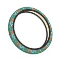 thumbnail image 1 of Lsque Ho Ho Ho Ultra Soft Car Steering Wheel Cover for Women, Standard 15 inch Size for Truck Van SUV Auto, 1 of 8