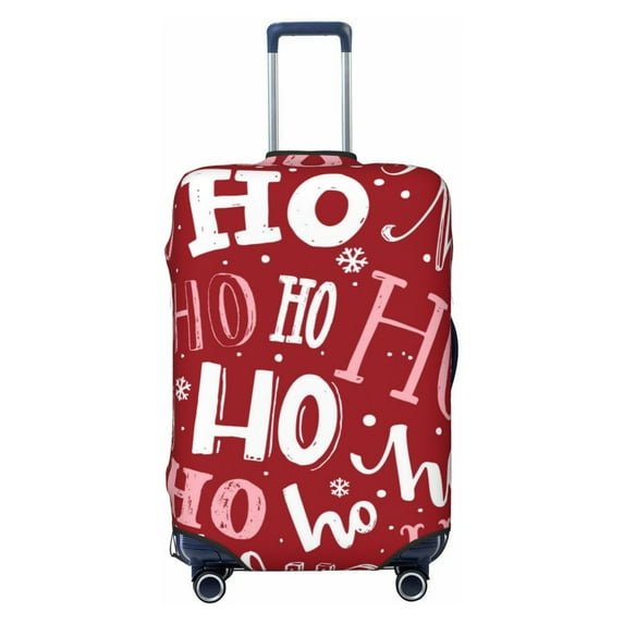 Lsque Ho Pattern Funny Christmas Printed Luggage Cover, Travel Luggage Protector,Scratch and Dirt Resistant, Fits 18-32 Inch Luggage - Large