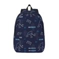thumbnail image 1 of Lsque Hockey Players Pattern Canvas Daypack, Durable Backpack, High-quality Versatile Backpack,Vintage Compact Backpack-Small, 1 of 1