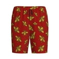 thumbnail image 1 of Lsque Hohey Bee Golden Mens Sleep Pajama Shorts,Short Pajama Pants, Cotton Ultra-Soft Knit-Medium, 1 of 9