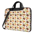 thumbnail image 1 of Lsque Holiday Thanksgiving Turkey Pattern Laptop Bag – Portable & Slim Single-Shoulder Computer Case with Adjustable Strap, Protective, Lightweight for 13”/14”/15.6” Laptops, 1 of 8