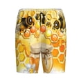 thumbnail image 1 of Lsque Honey Bee Mens Sleep Pajama Shorts,Short Pajama Pants, Cotton Ultra-Soft Knit-4X-Large, 1 of 9