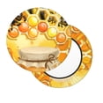 thumbnail image 1 of Lsque Honey Bee Round Bar chair cushion covers Velvet Fabric Premium Comfort Protects from Scratches and Stains for 14-17 Inch Chair- 13 inch, 1 of 7