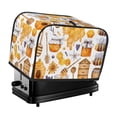 thumbnail image 1 of Lsque Honey Bee Set Print 2 Slice Toaster Cover , Kitchen Appliance Dustproof Protector , Toaster Protector Dustproof Kitchen Appliance Cover, 1 of 7