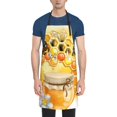 thumbnail image 1 of Lsque Honey Bee Waterproof Apron Chef Aprons for Men Heavy Duty Chemical Work Apron Extra Long Grilling Aprons with Adjustable Bib Apron, 1 of 9