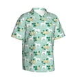 thumbnail image 1 of Lsque Horse And Flower pattern Hawaiian Shirt for Men, Unisex Summer Beach Casual Short Sleeve Button Down Shirts-3X-Large, 1 of 9