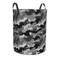 thumbnail image 1 of Lsque Horse Silhouette pattern Laundry Hamper Basket, Tall Woven Rope Hamper Basket for Clothes, Lightweight Storage Basket, Collapsible Waterproof-Small, 1 of 8