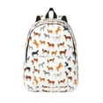 thumbnail image 1 of Lsque Horses Pattern Canvas Daypack, Durable Backpack, High-quality Versatile Backpack,Vintage Compact Backpack-Small, 1 of 1