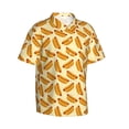 thumbnail image 1 of Lsque Hot Dog 3 pattern Hawaiian Shirt for Men, Unisex Summer Beach Casual Short Sleeve Button Down Shirts-X-Large, 1 of 9