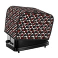 thumbnail image 1 of Lsque Houndstooth Green Red Print 2 Slice Toaster Cover , Kitchen Appliance Dustproof Protector , Toaster Protector Dustproof Kitchen Appliance Cover, 1 of 7