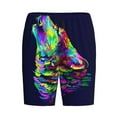 thumbnail image 1 of Lsque Howling Wolf Mens Sleep Pajama Shorts,Short Pajama Pants, Cotton Ultra-Soft Knit-Medium, 1 of 9