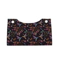 thumbnail image 1 of Lsque Humming Bird And Tropical Flowers Printed Long Tissue Box Cover Holder, Facial Paper Organizer Dispenser,Triangle with Bottom Belt, PVC Leather Decorative Organizer, 1 of 9