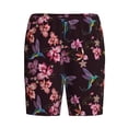 thumbnail image 1 of Lsque Humming Bird And Tropical Mens Sleep Pajama Shorts,Short Pajama Pants, Cotton Ultra-Soft Knit-Medium, 1 of 9