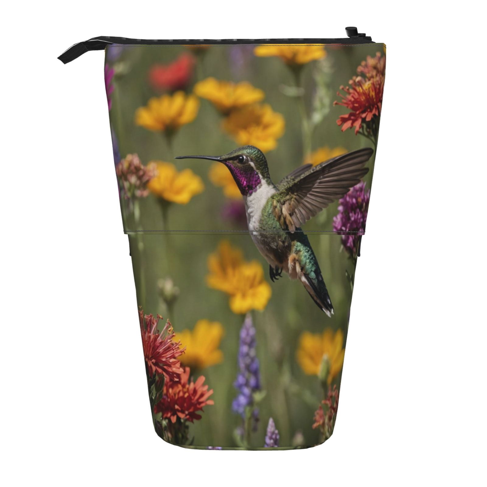 Lsque Humming Bird Pattern Telescopic Pencil Bag Pen Holder Stationery ...