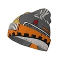thumbnail image 1 of Lsque I Like Big Digger Pattern Knitted Beanie, Unisex Winter Hat, Knit Hat Winter Beanies Thick Fisherman Beanies Cuffed Plain Skull Caps, 1 of 6
