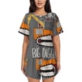 thumbnail image 1 of Lsque I Like Big Digger Women's Short-Sleeved Pajama Set - 2 Piece Soft and Lightweight Sleepwear Set-4X-Large, 1 of 9